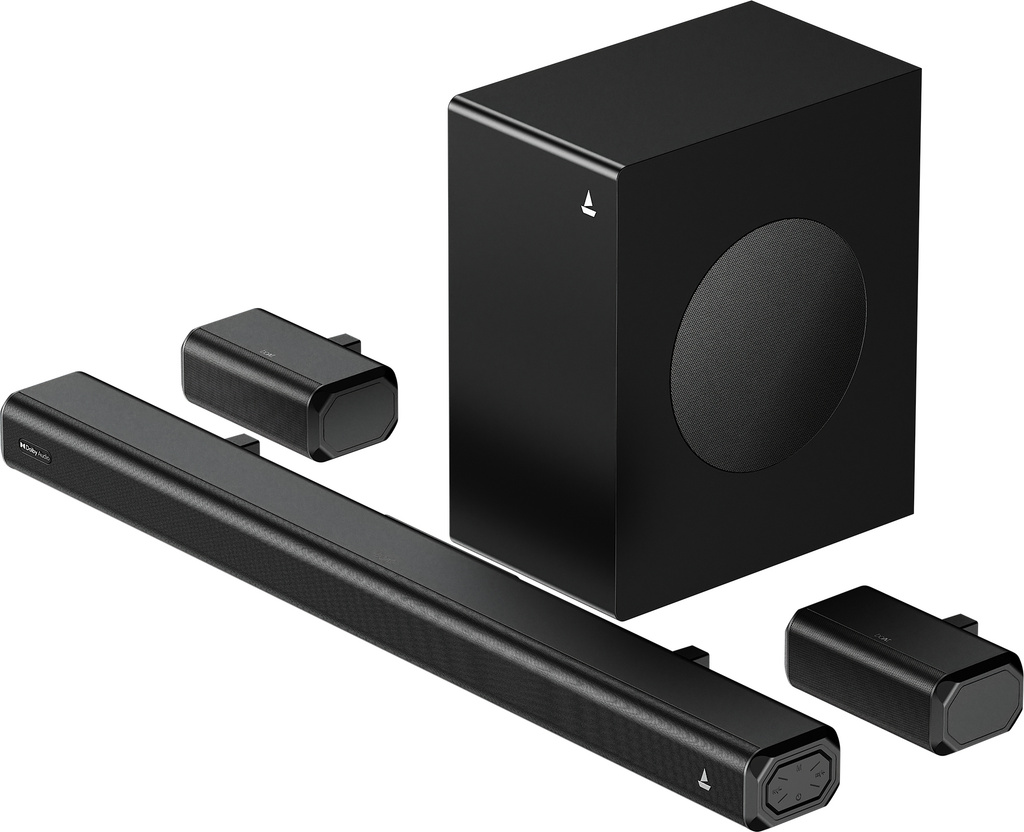 boAt Aavante Prime 5.1 5000D, Cinematic Dolby Audio, EQ Modes, Remote Control 500 W Bluetooth Soundbar