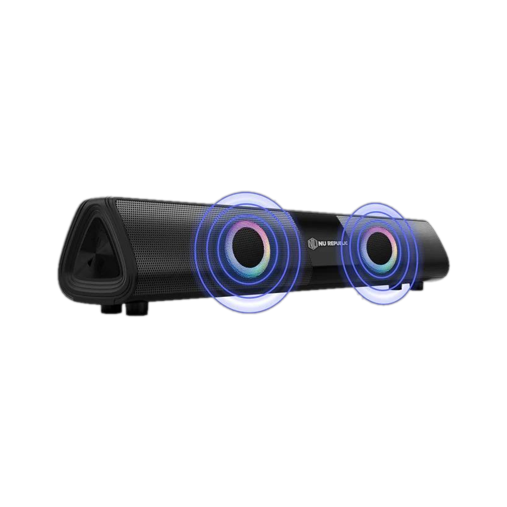 nu republic party box 20 x basstechnology upto 16 hrs playtime multi rgb led lights w bluetooth speaker