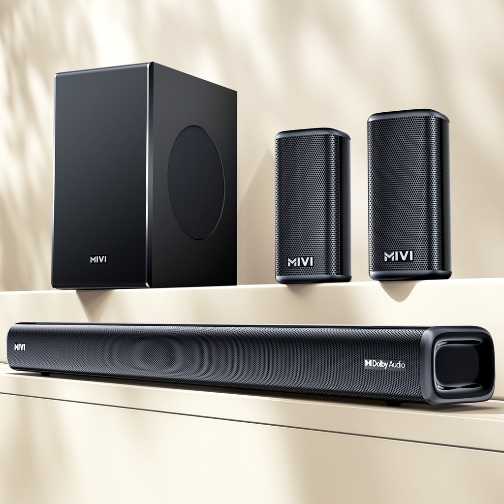 mivi fort h750 soundbar 750 watts dolby audio 5 1 channel multi input eq modes w bluetooth soundbar