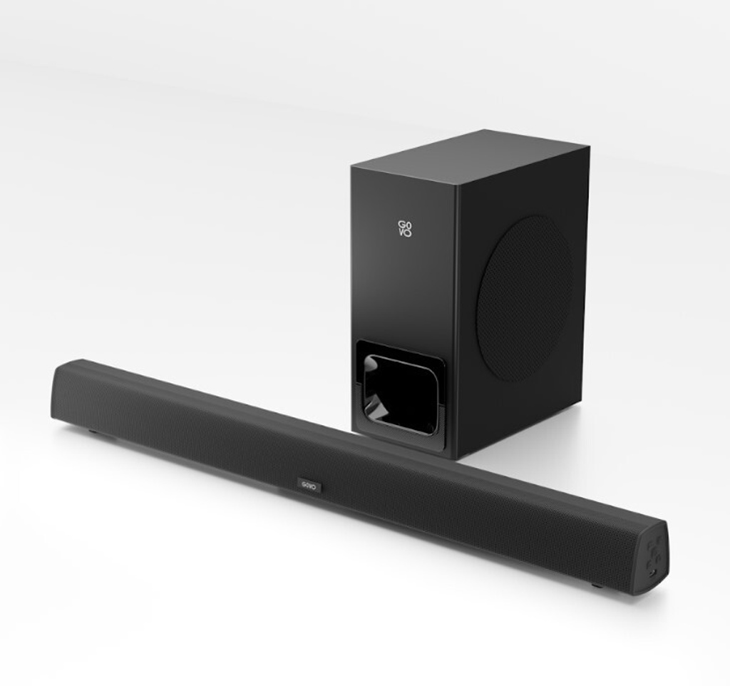 govo gosurround 750 pro max 5 25 inch wired subwoofer 160 w bluetooth soundbar