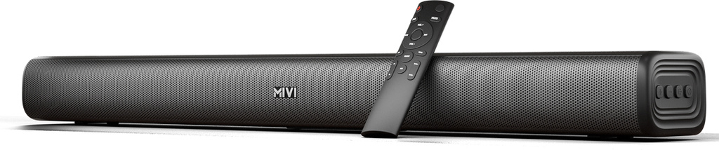mivi fort sonic 100 soundbar 2 2 channel multi input eq modes bt v5 3 w bluetooth soundbar