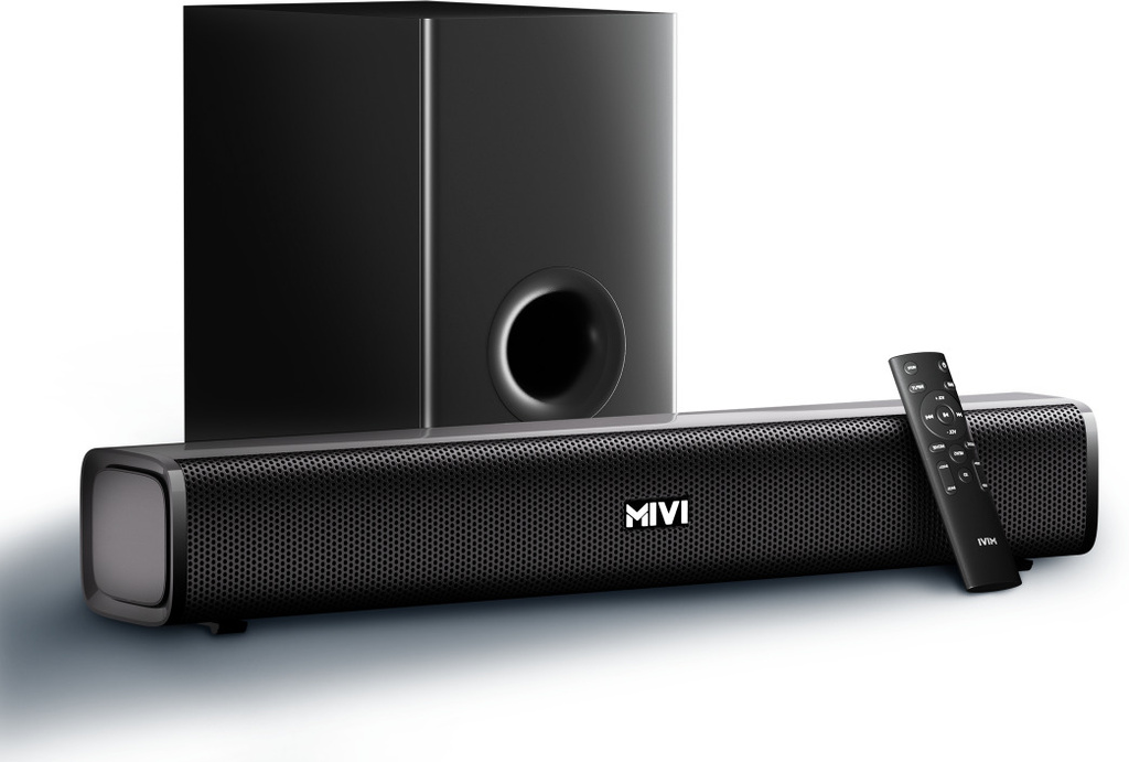 Mivi Fort Sonic 150 Soundbar, 2.1 Channel, Multi-Input & EQ Modes, BT v5.1 150 W Bluetooth Soundbar