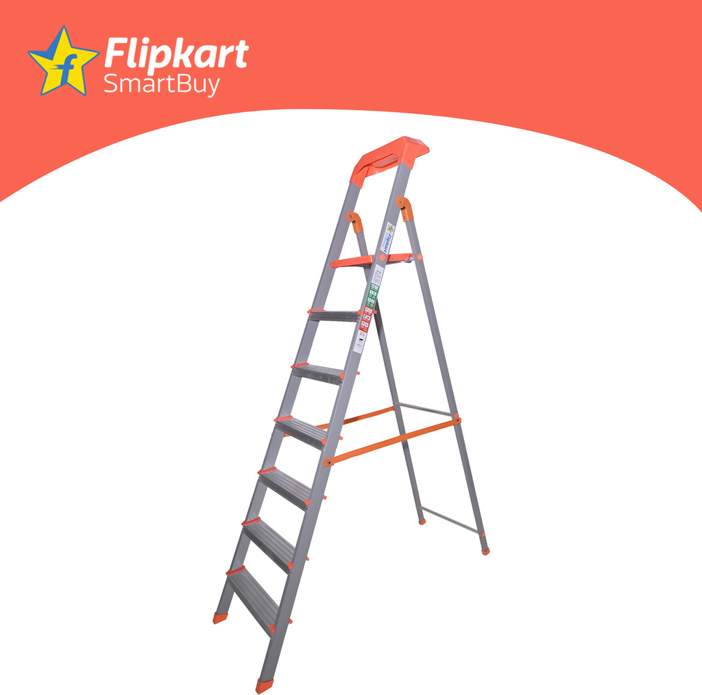 Flipkart SmartBuy 7 Step Toolkit Hybrid Aluminium, Steel Ladder