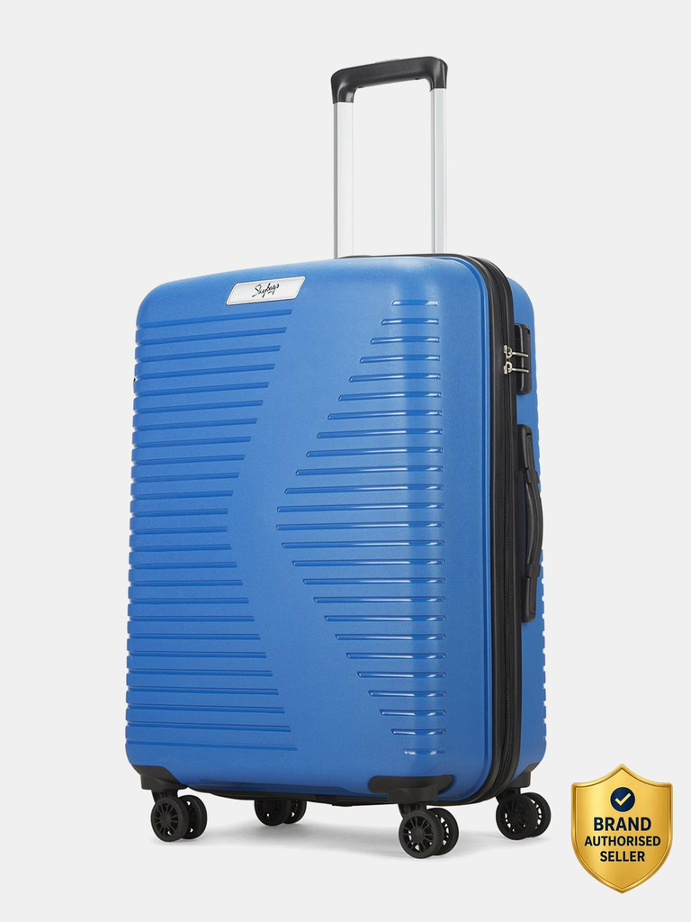 Medium Check-in Suitcase (67 cm) 8 Wheels - Pro 67 - Hardbody Trolley Bag - Blue
