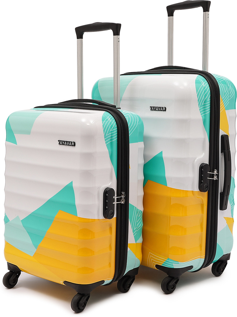 YAYAVAR MEXICO- Designer Printed Trolley Bag Check-in Suitcase 4 Wheels - 26 Inch