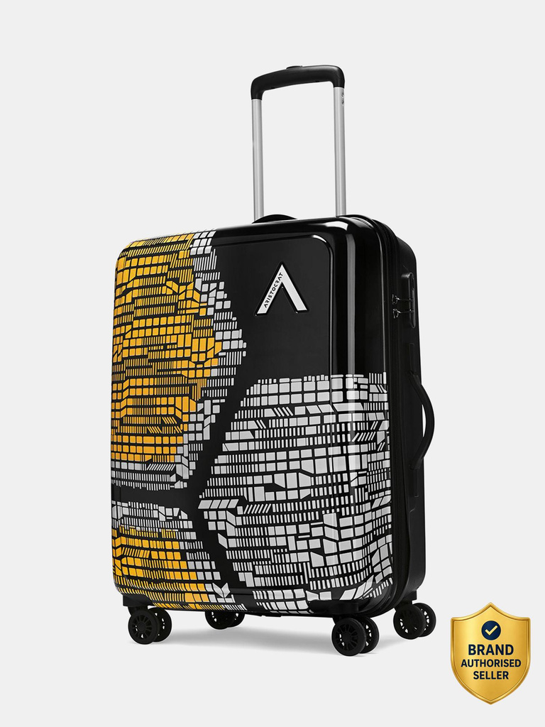 ARISTOCRAT Bruce Check-in Trolley Bag, Hard Luggage, 8-Wheel Suitcase with Combination Lock Check-in Suitcase 8 Wheels - 25 Inch