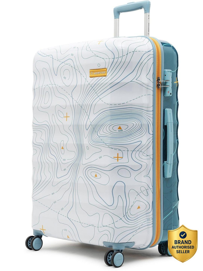 Uppercase Topo Large Check-in 76cm Hardsided Trolley Bag, TSA Lock Check-in Suitcase 8 Wheels - 30 Inch