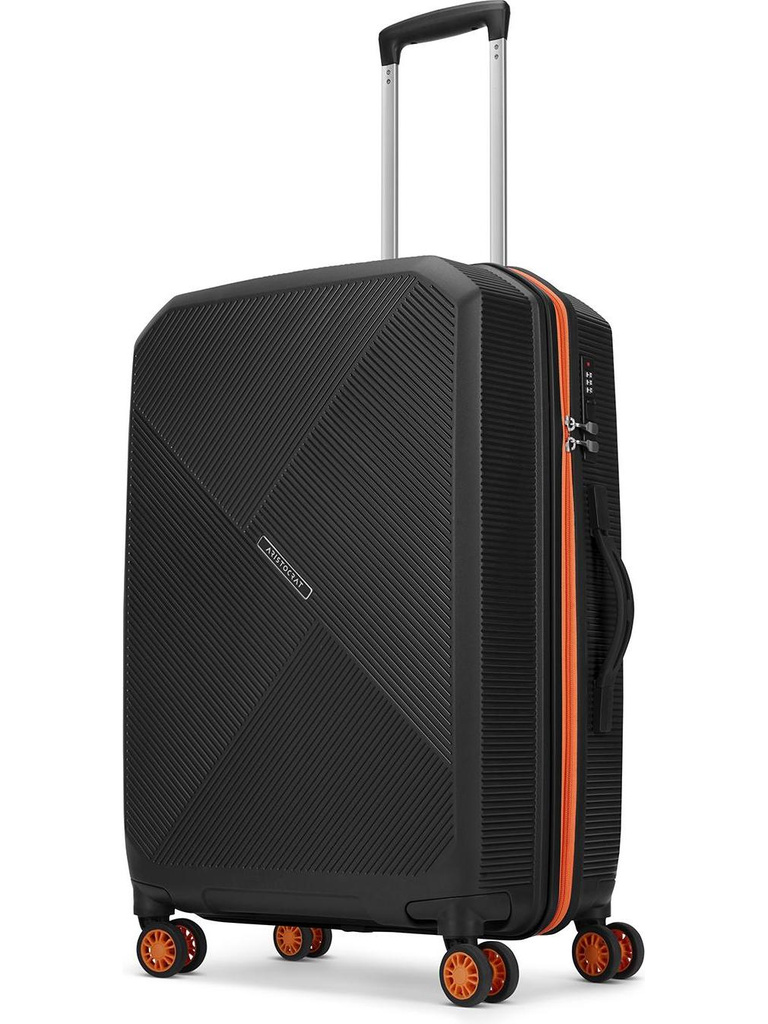 ARISTOCRAT Apex Hard Side Polypropylene Luggage | Trolley Bag with Combination Lock Check-in Suitcase 8 Wheels - 27 Inch
