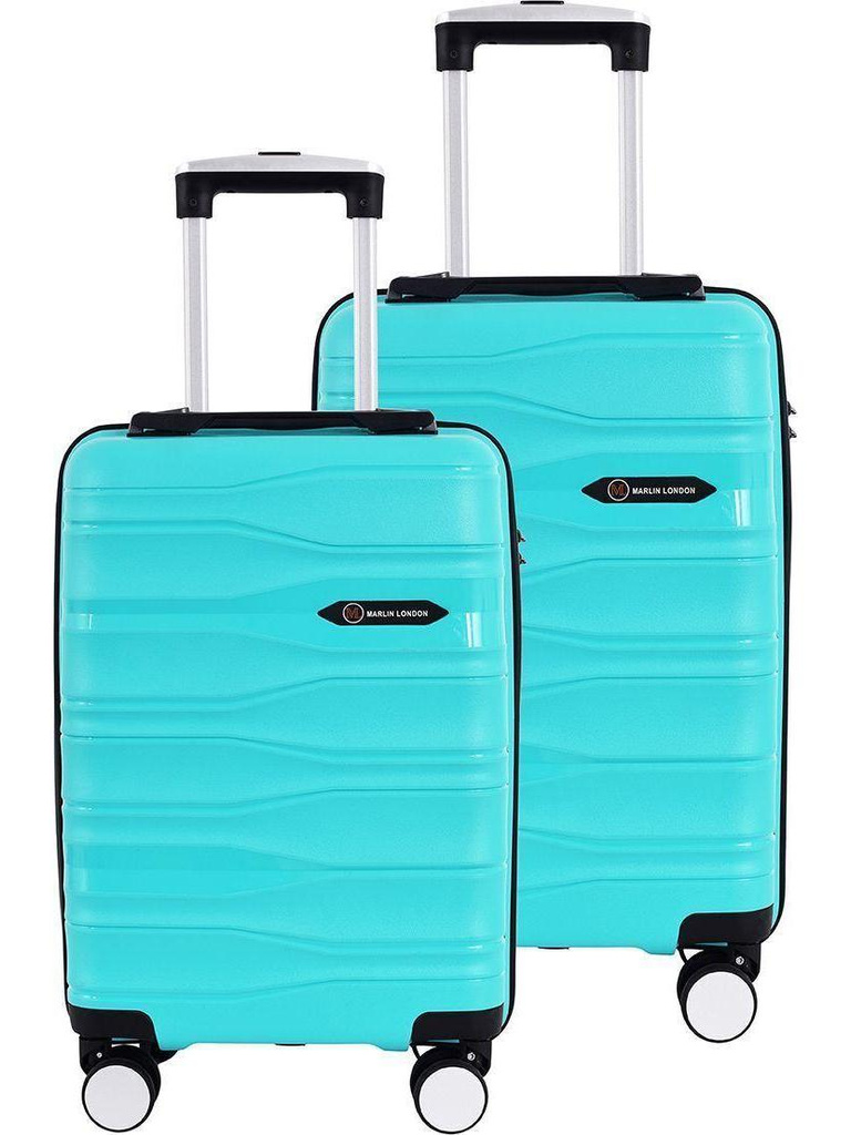 Marlin London UDAAN Light-Weight & Durable Polyproylene Hard Luggage Check-in Suitcase 8 Wheels - 24 inch