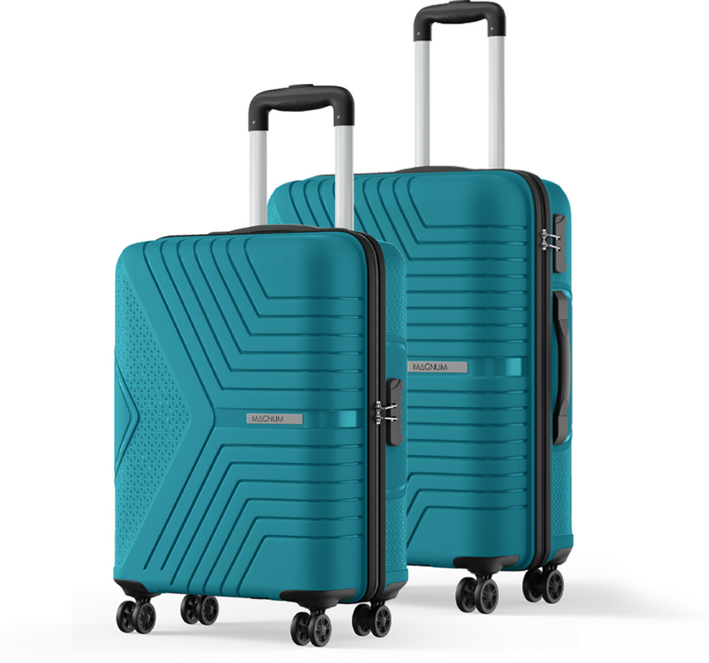 safari magnum zeno 2 small 55cm medium 65cm cabin check in set 4 wheels 26 inches