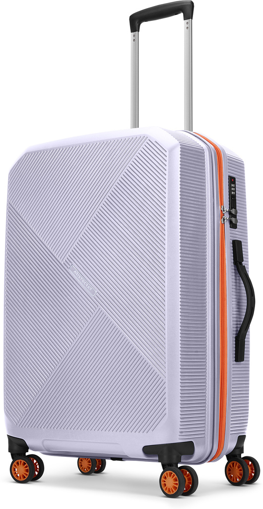 ARISTOCRAT Apex Hard Side Polypropylene Luggage | Trolley Bag with Combination Lock Check-in Suitcase 8 Wheels - 31 Inch