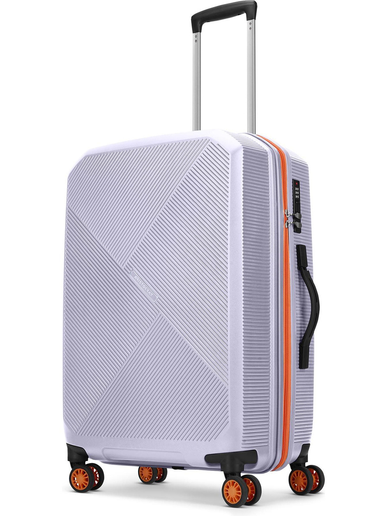 ARISTOCRAT Apex Hard Side Polypropylene Luggage | Trolley Bag with Combination Lock Check-in Suitcase 8 Wheels - 31 Inch
