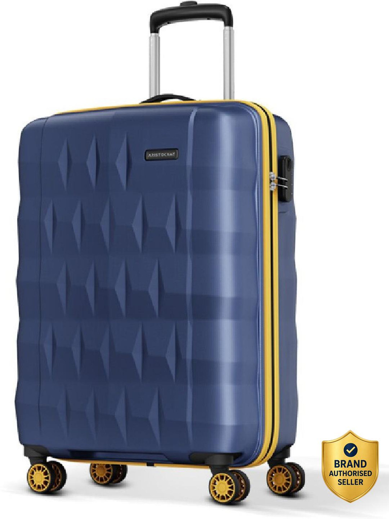 ARISTOCRAT Comet Cabin Trolley Bag 56cm, Small Hard Luggage, 8-Wheel Suitcase Cabin Suitcase 8 Wheels - 22 inch