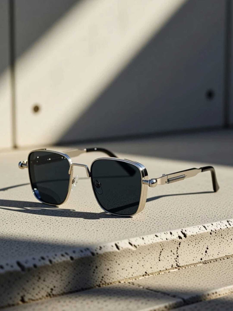 YOUTH CLUB Retro Square, Wrap-around Sunglasses