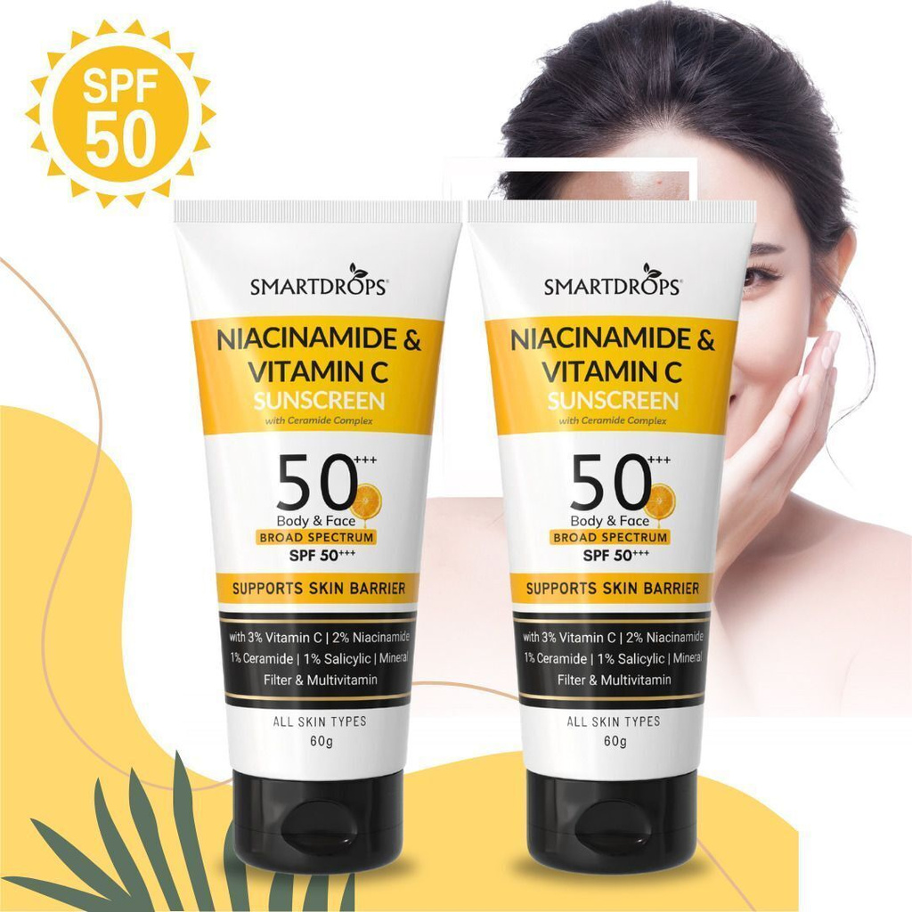 smartdrops sunscreen spf 50 pa cream oily skin no white cast uv protection