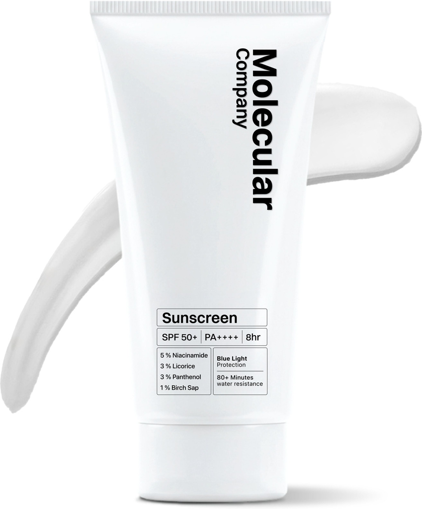 molecular company sunscreen spf 50 pa 50 5 niacinamide