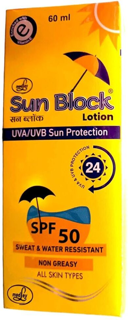 sun block sunscreen spf 50 pa medley lotion 60 ml pack 2