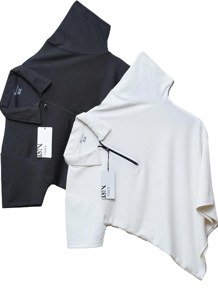 n j solid men polo neck white black t shirt