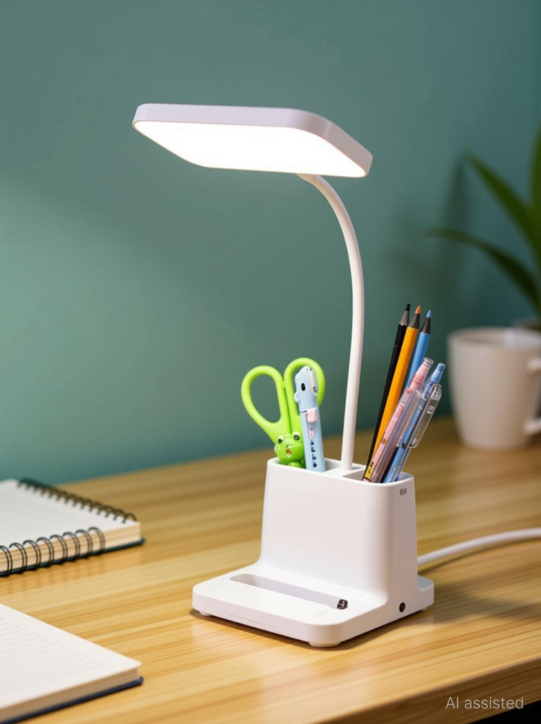 Refulgix Desk Lamp Touch Sensor On/Off USB Rechargeable Study Lamp