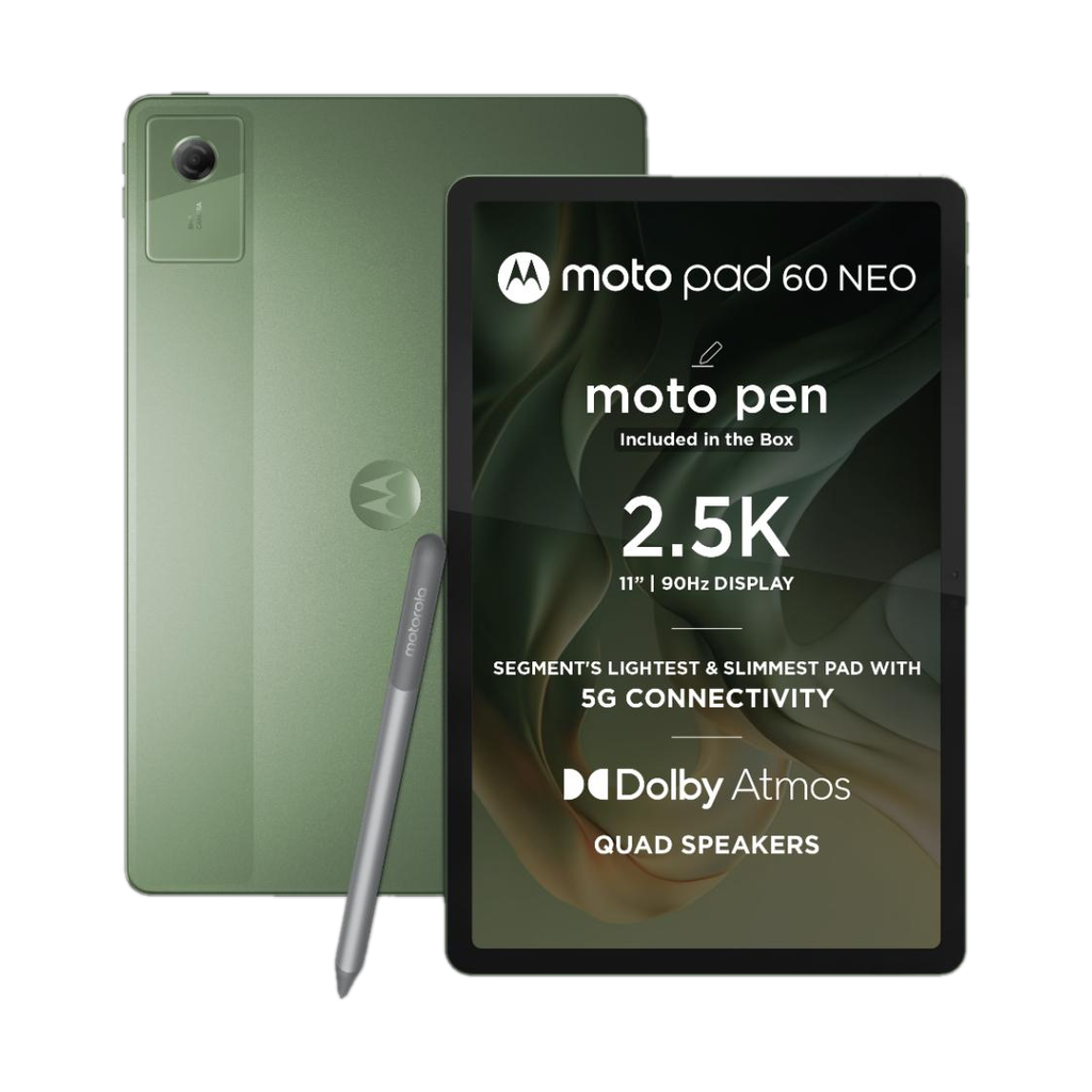 motorola pad 60 neo 8 gb ram 128 rom 11 inch wi fi 5g mediatek dimensity 6300 tablet pantone bronze green