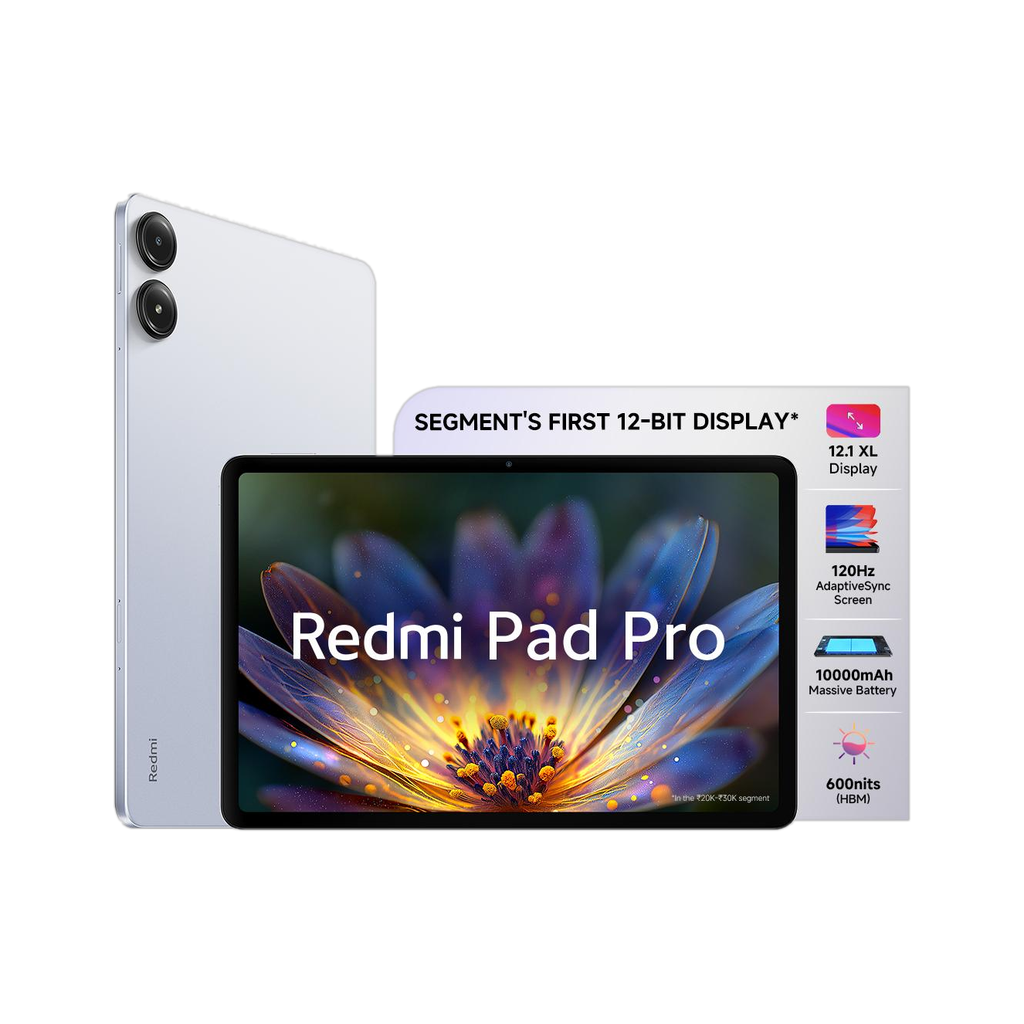 REDMI  Pad Pro 6 GB RAM 128 GB ROM 12.1 inch with Wi-Fi Only Gaming Qualcomm Snapdragon 7s Gen 2 Tablet (Mist Blue)