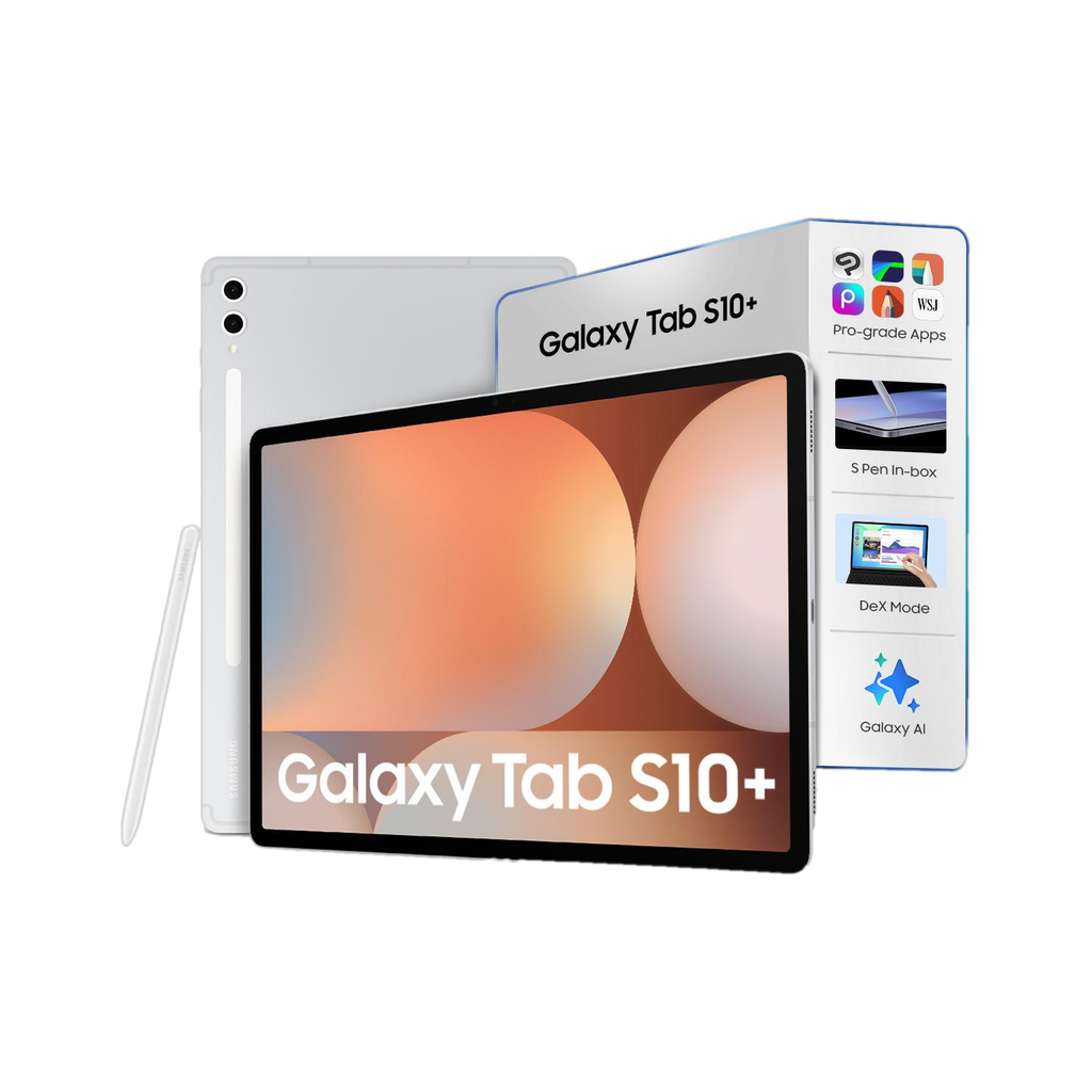Samsung Galaxy Tab S10+ With S Pen 12 GB RAM 256 GB ROM 12.4 inch with Wi-Fi Only Gaming MediaTek Dimensity 9300 Tablet (Platinum Silver)