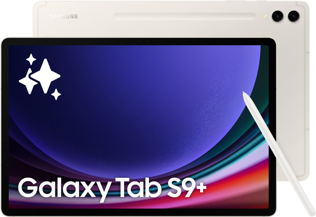 Samsung Galaxy Tab S9+ 12 GB RAM 256 GB ROM 12.4 Inch with Wi-Fi Only Qualcomm Snapdragon 8 Gen 2 Tablet (Beige)
