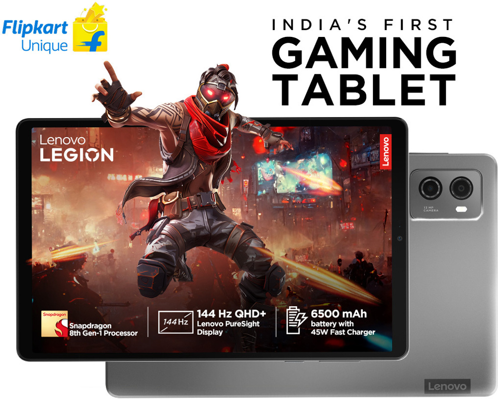 Lenovo Legion Tab 12 GB RAM 256 GB ROM 8.8 inch with Wi-Fi Only Gaming Qualcomm Snapdragon 8+ Gen 1 Tablet (Storm Grey)