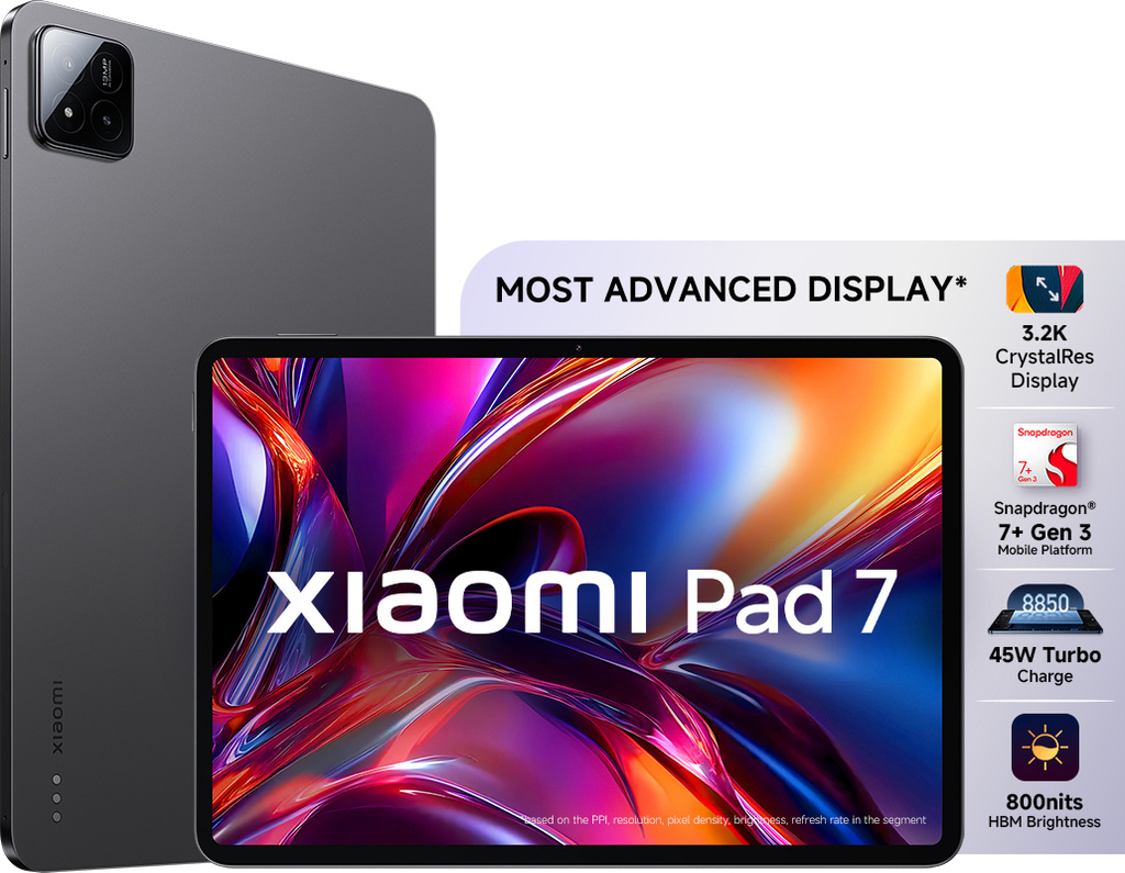 xiaomi pad 7 8 gb ram 128 rom 11 17 inch wi fi only gaming qualcomm snapdragon 7 gen 3 tablet graphite grey