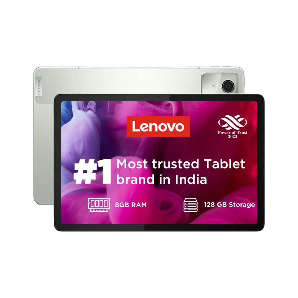Lenovo Tab M11 8 GB RAM 128 GB ROM 11.0 inch with Wi-Fi Only Gaming MediaTek Helio G88 Tablet (Seafoam Green)
