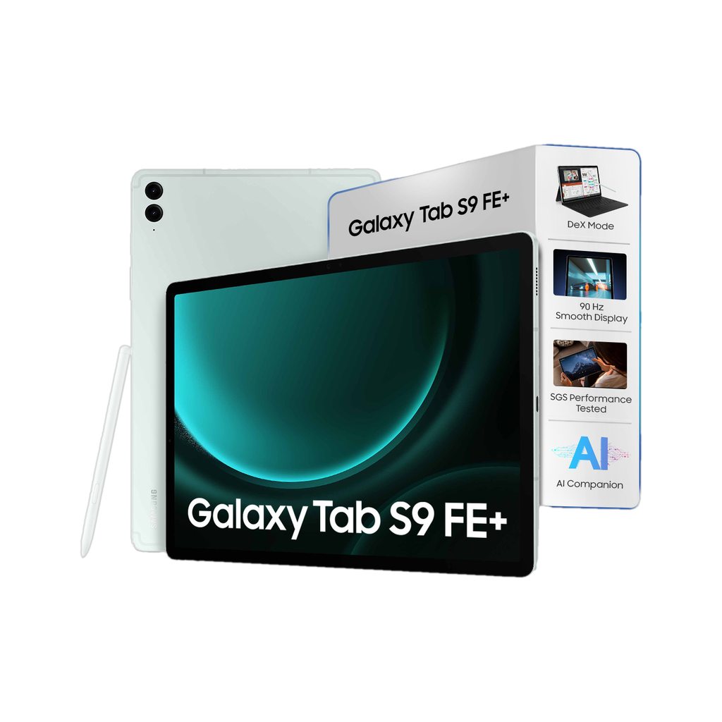 Samsung Galaxy Tab S9 FE+ 12 GB RAM 256 GB ROM 12.4 Inch with Wi-Fi Only Exynos 1380 Tablet (Mint)