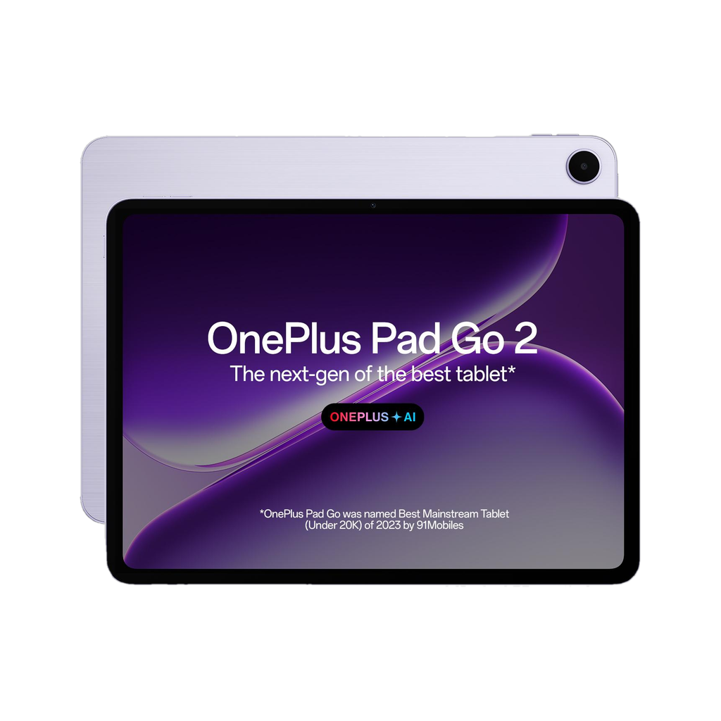 OnePlus Pad Go 2 8 GB RAM 256 GB ROM 12.1 inch with Wi-Fi Only MediaTek Dimensity 7300-Ultra Tablet (Lavender Drift)