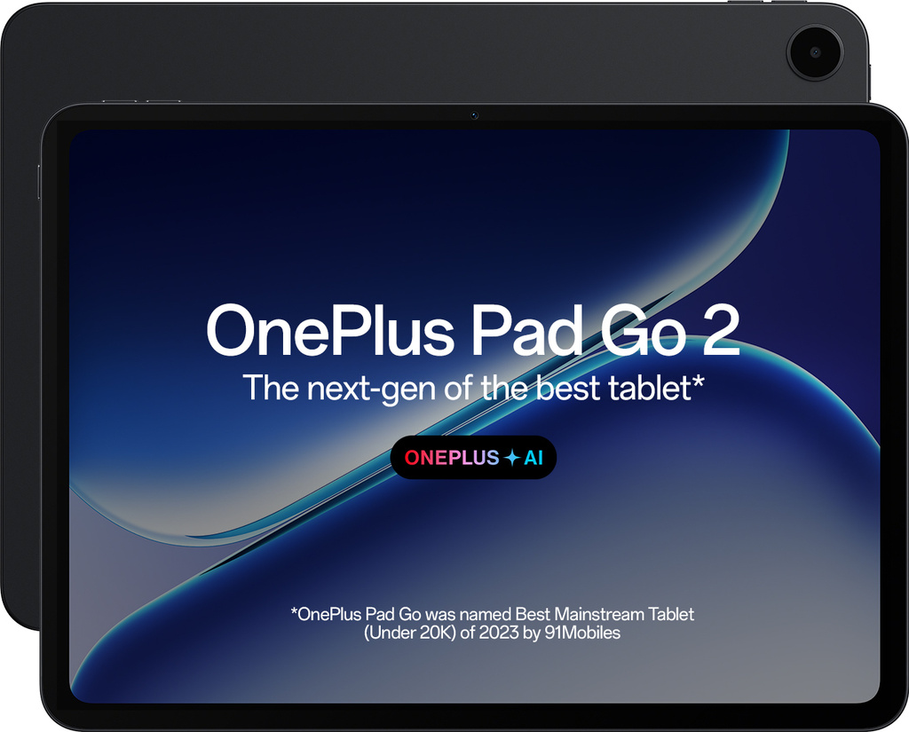 OnePlus Pad Go 2 8 GB RAM 256 GB ROM 12.1 inch with Wi-Fi Only MediaTek Dimensity 7300 Tablet (Shadow Black)