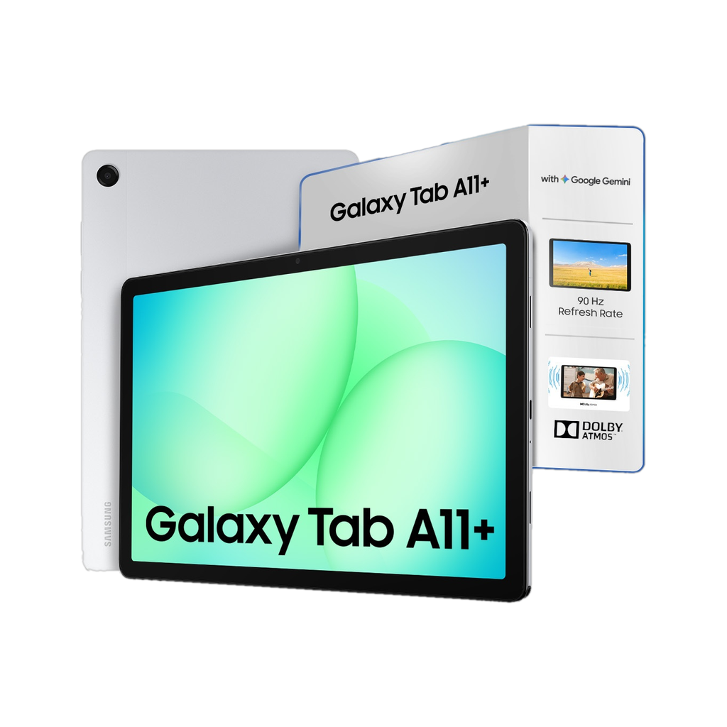 Samsung Galaxy Tab A11+ 6 GB RAM 128 GB ROM 11 inch with Wi-Fi+5G Gaming MediaTek MT8755 Tablet (Silver)