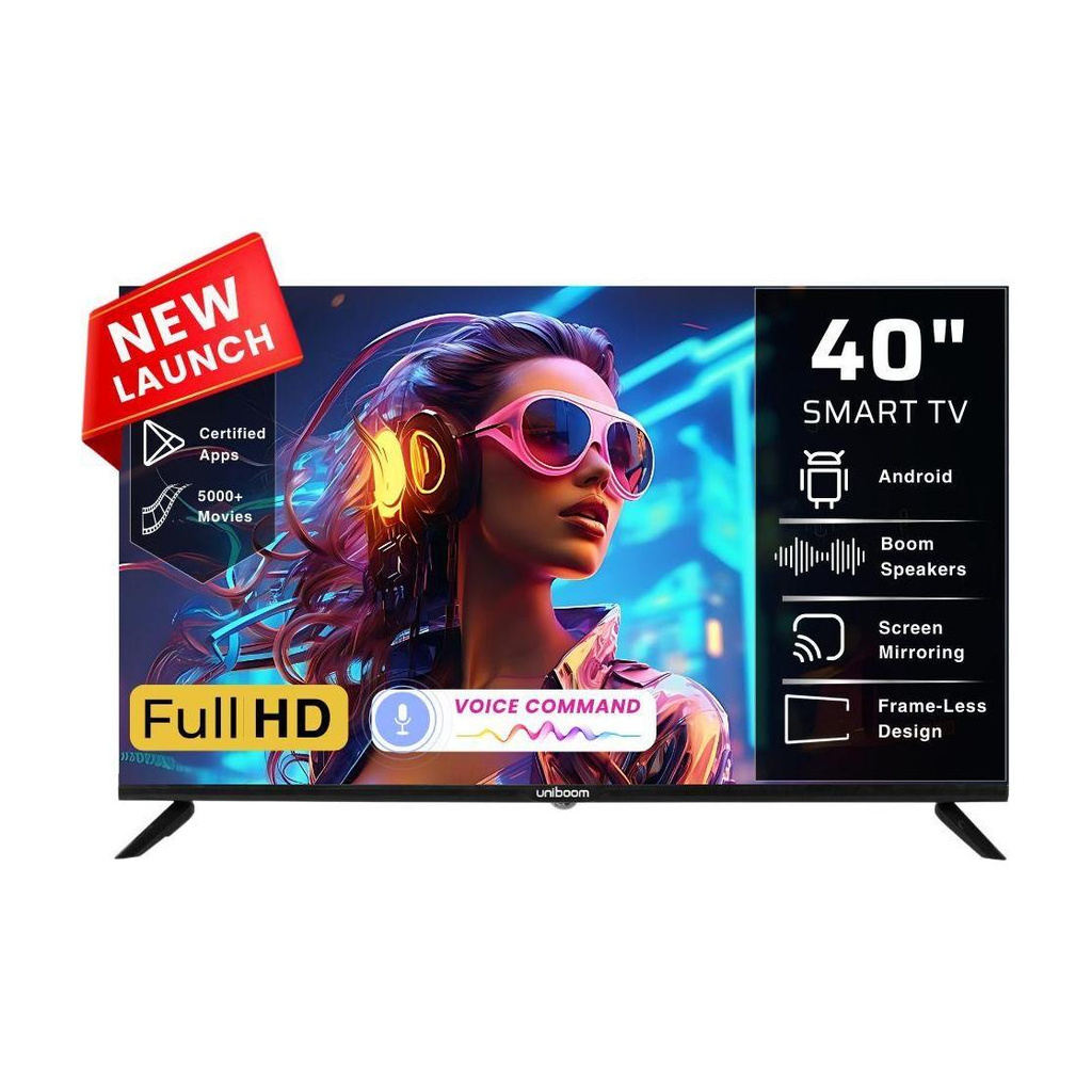 102 cm (40 inch) Full HD LED Smart Android TV with Voice Control App | 500+ Movies | 1000+ Certified Apps | Profile Mode| Aura Vision | Mobile Cast (40S-ULT-AED)