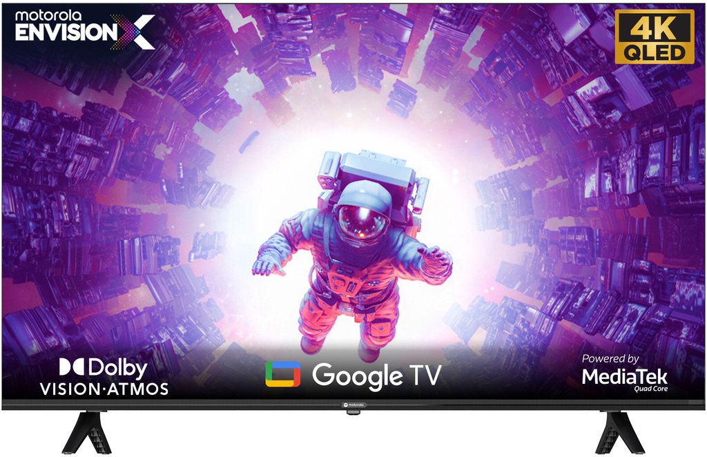 MOTOROLA EnvisionX 165 cm (65 inch) QLED Ultra HD (4K) Smart Google TV with Dolby Vision and Dolby Atmos