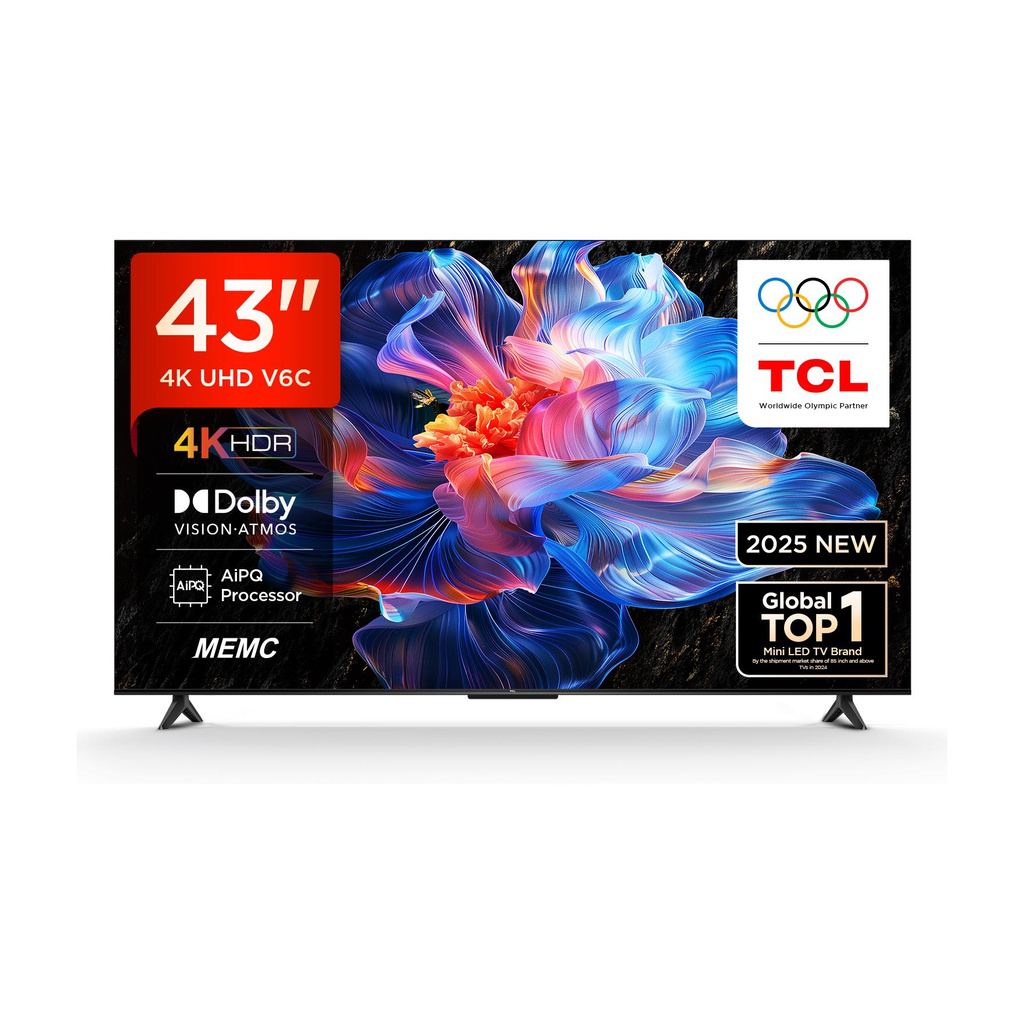 tcl 108 cm 43 inch ultra hd 4k led smart google tv memc dolby vision…