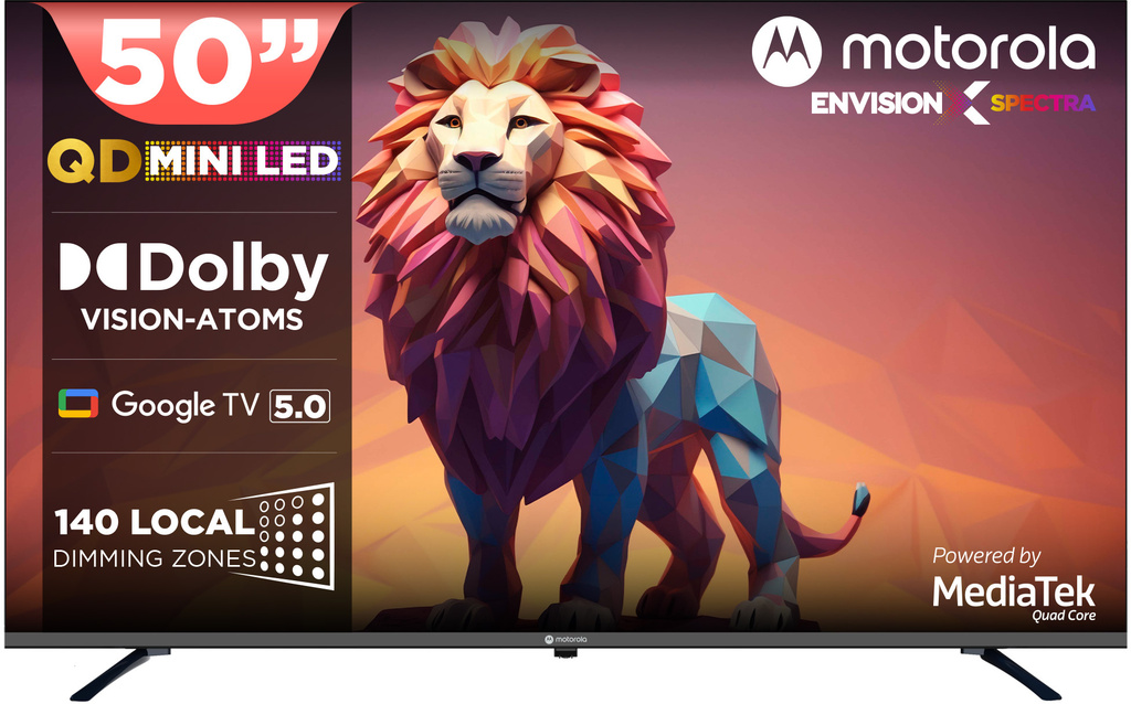 MOTOROLA 127 cm (50 inch) Ultra HD (4K) Mini LED Smart Google TV with Edition with Dolby Vision & Dolby Atmos