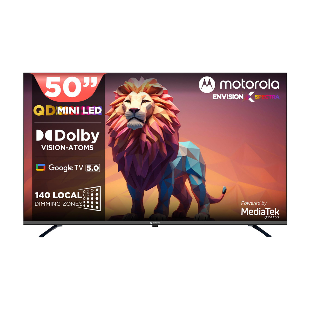 MOTOROLA 127 cm (50 inch) Ultra HD (4K) Mini LED Smart Google TV with Edition with Dolby Vision & Dolby Atmos