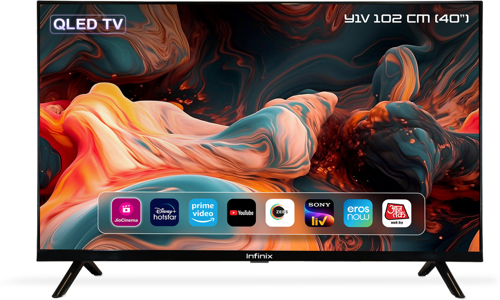 Infinix Y-Series 102 cm (40 inch) QLED Full HD Smart Linux TV with wall mount
