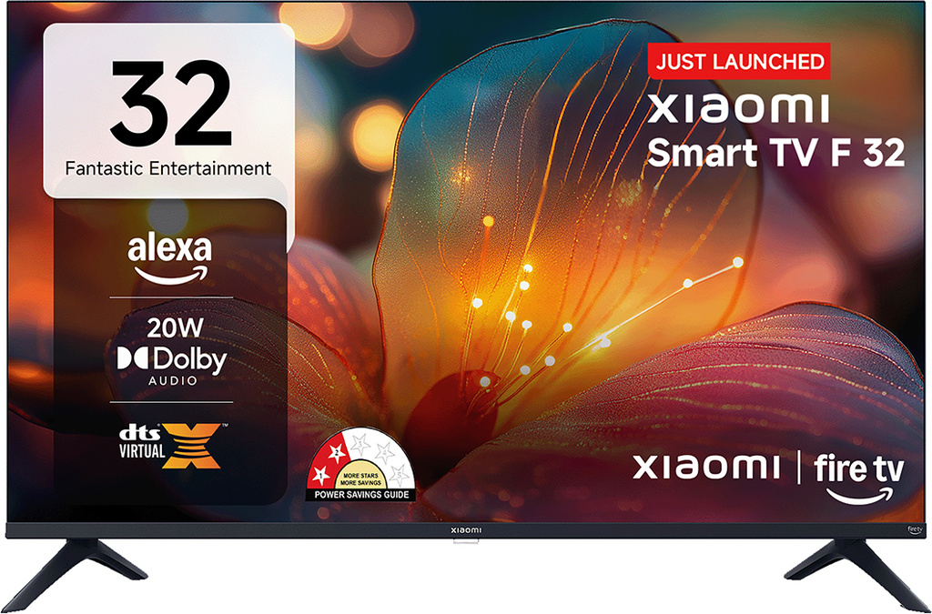 xiaomi fire tv 80 cm 32 inch hd ready led smart high definition display dolby surround sound vivid picture engine mi
