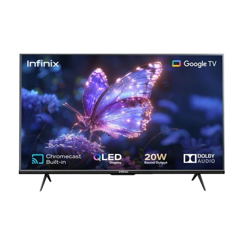 32GH3Q 80 cm (32 inch) QLED HD Ready Smart Google TV with Bezel-less Design| EPIC Engine| Google Assistant| Built-in Chromecast| Google Home App compatibility| Dual-Band WiFi| (32GH3Q)