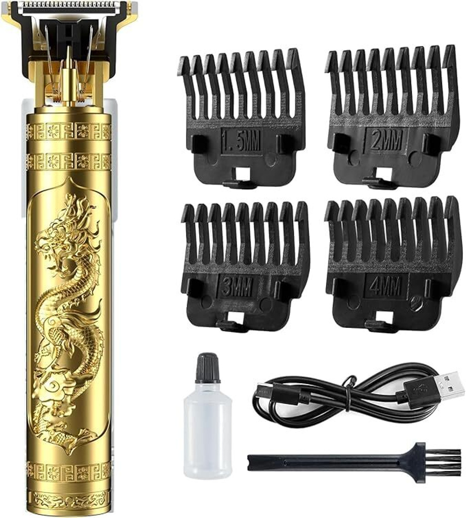 se hub Metal Body Trimmer for Men Beard Hair Cutting Cordless Grooming Clipper Trimmer 120 min  Runtime 4 Length Settings