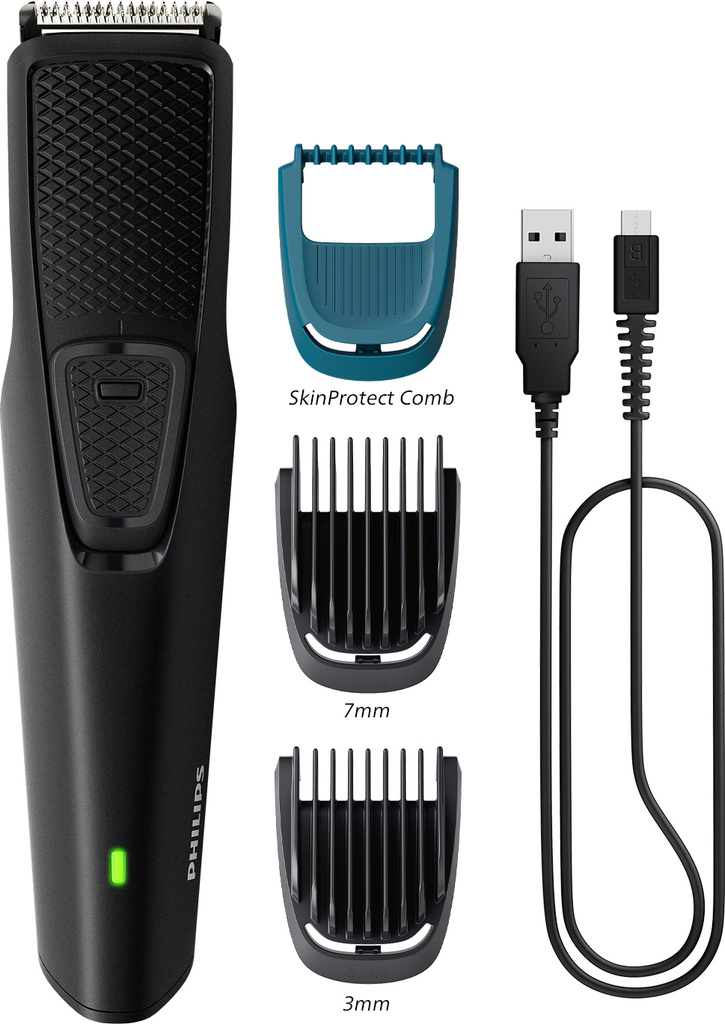 PHILIPS BT1233/18, Dura Power Tech, Skin Safe Trim Trimmer 30 min  Runtime 4 Length Settings