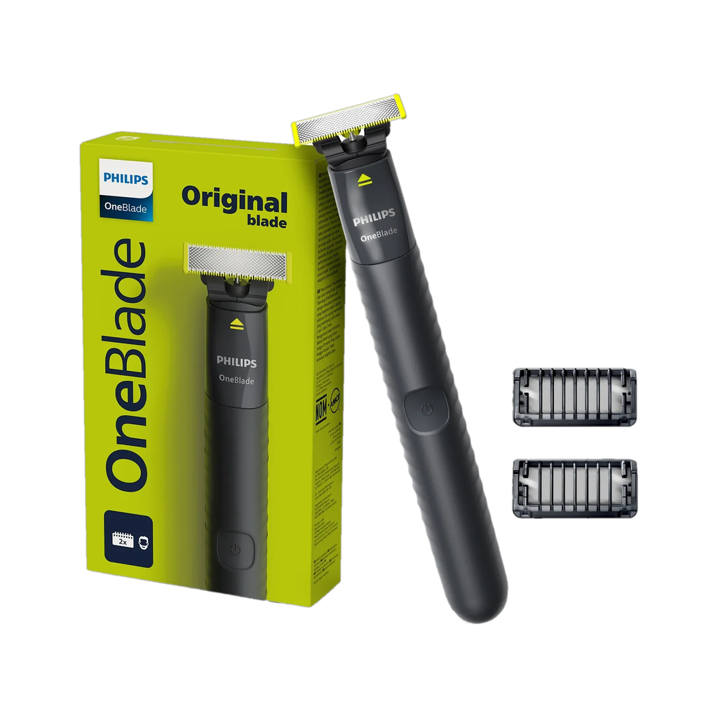 PHILIPS QP 1424/10 OneBlade GenZ Groomer & Styler | Suitable on Acne Prone Skin Trimmer 30 min  Runtime 3 Length Settings