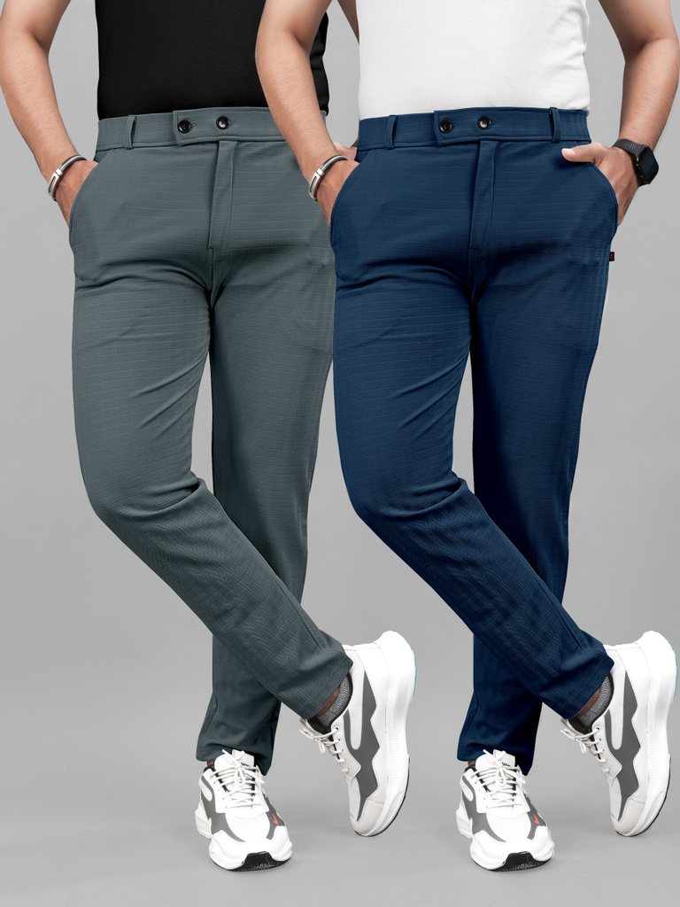 Flicfol Regular Fit Men Multicolor Trousers