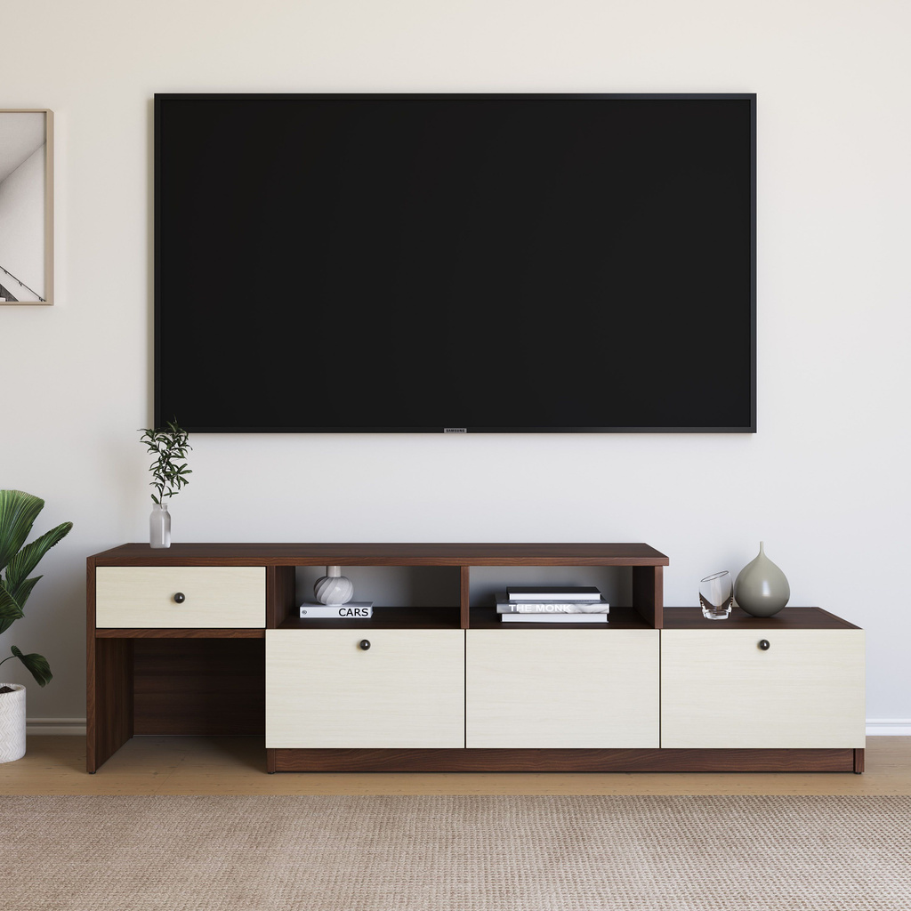 Flipkart Perfect Homes Cascade Engineered Wood TV Entertainment Unit