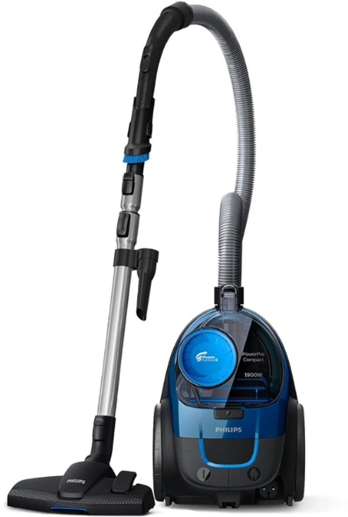 PHILIPS PowerPro FC9352/01 Bagless Dry Vacuum Cleaner with Powerful Suction,Turbo Brush, Compact Bagless Vacuum Cleaner for home, 1900Watts for powerful suction, Compact and Lightweight, with PowerCyclone 5 Technology and MultiClean Nozzle, Cloth filter