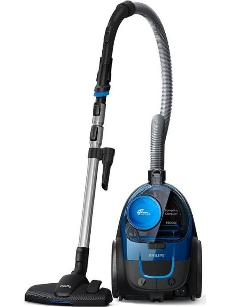PHILIPS PowerPro FC9352/01 Bagless Dry Vacuum Cleaner with Powerful Suction,Turbo Brush, Compact Bagless Vacuum Cleaner for home, 1900Watts for powerful suction, Compact and Lightweight, with PowerCyclone 5 Technology and MultiClean Nozzle, Cloth filter