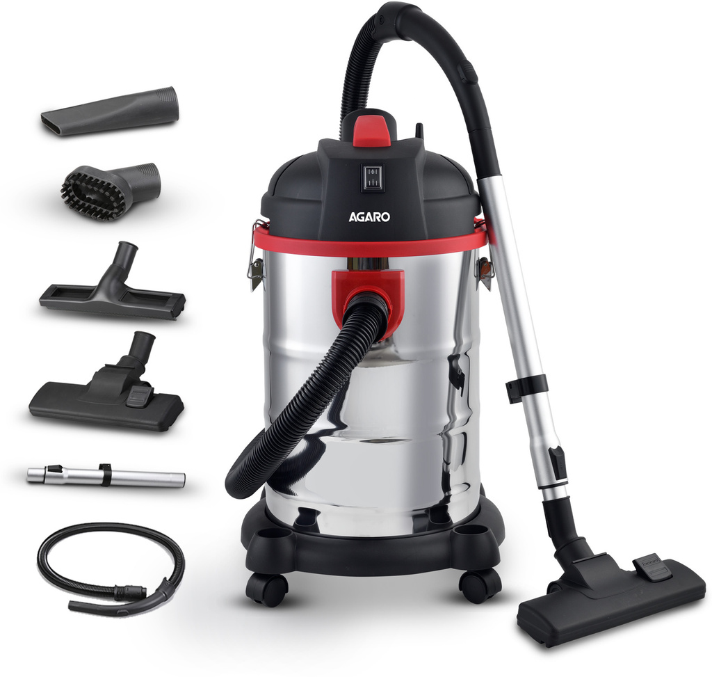 AGARO Ace Wet & Dry Vacuum Cleaner, 1600 Watts, 21.5 Kpa Suction Power, Wet & Dry Vacuum Cleaner